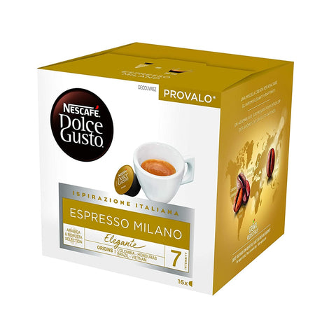 Nescafé Espresso Milano 16 coffee capsules for Dolce Gusto - Italian Gourmet UK