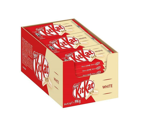 Kit Kat Bianco White Chocolate snack Bars box 24x41.5g - Italian Gourmet UK
