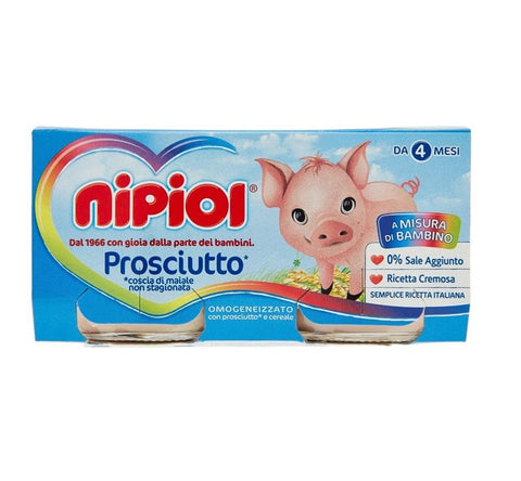 Nipiol Prosciutto gluten-free Ham Homogenized from 4 months 160g - Italian Gourmet UK