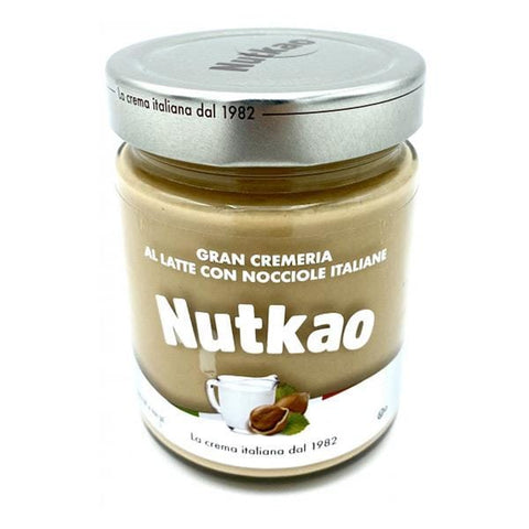 Nutkao Gran Cremeria milk and hazelnuts spreadable cream (350g) - Italian Gourmet UK