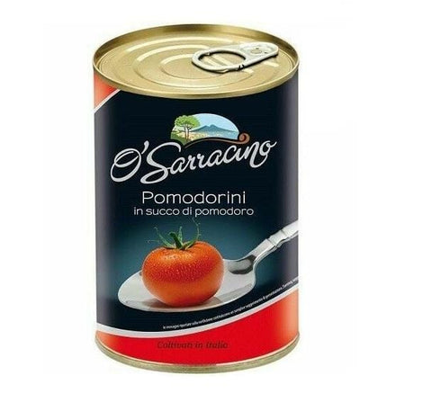 O'Sarracino Pomodorini in Succo Italian cherry tomatoes in a juice jar 400g - Italian Gourmet UK