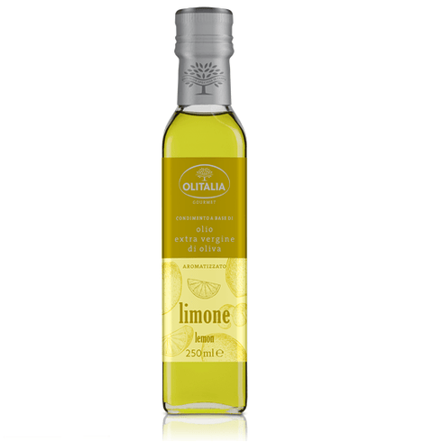 Olitalia Olio al Limone Italian Extra virgin olive oil flavored with lemon 250ml - Italian Gourmet UK