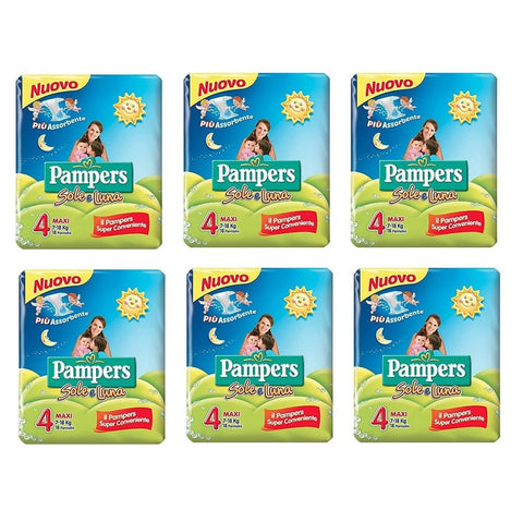 Pampers Pannolini Sole e Luna Maxi 7-18Kg 18 Diapers - Italian Gourmet UK