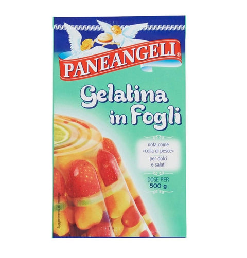 Paneangeli Gelatina in Fogli Colla di Pesce Food gelatine in Sheets (12g dose for 500g) - Italian Gourmet UK