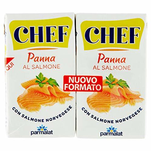 Parmalat Chef Cream with Salmon (2x125ml) - Italian Gourmet UK