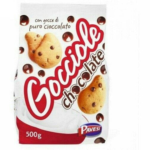 Gocciole Original Italian Biscuits with Chocolate Drops 500g - Italian Gourmet UK