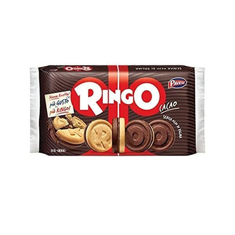 Ringo Famiglia Cacao Cocoa biscuits 6 snack (330g) - Italian Gourmet UK