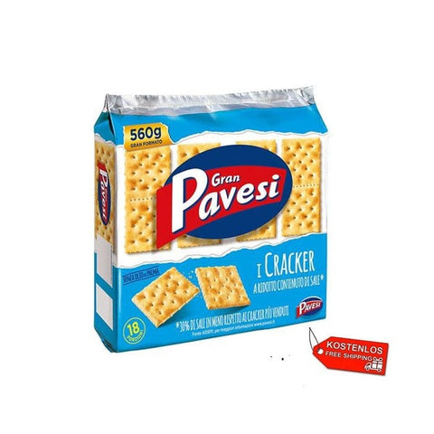 Pavesi Crackers Gran Pavesi reduced salt cracker (6x560g) 8013355999679