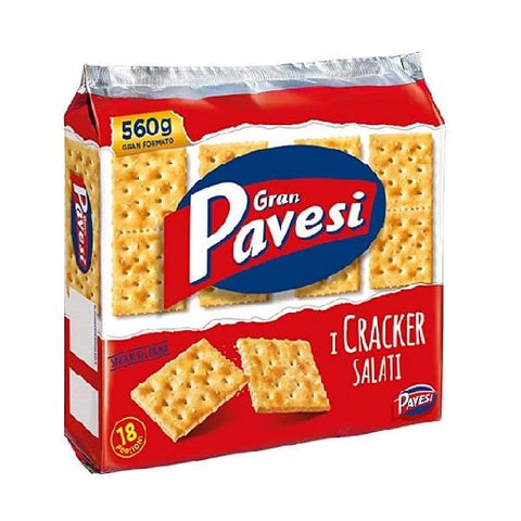 Gran Pavesi Salted Crackers (560g) - Italian Gourmet UK