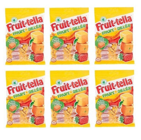 Perfetti sweet 6x180g Fruittella Fruit jelly soft candies with fruit juice 180g 8000735006188