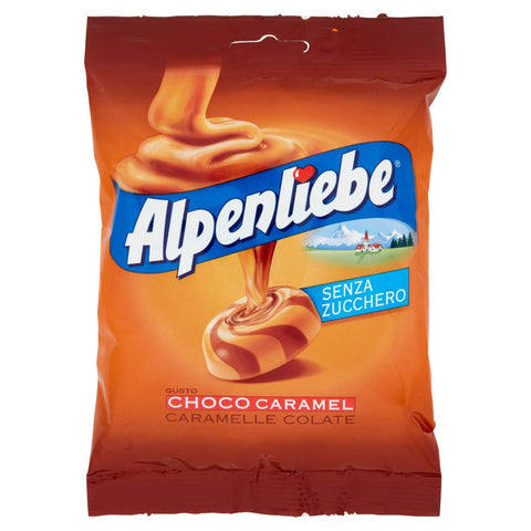Perfetti Alpenliebe Choco Caramel Chocolate-Caramel bonbon, gluten-free, sugar-free 80g - Italian Gourmet UK