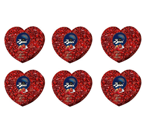 Perugina Chocolates 6x100g Perugina Baci Cuore Amore e Passione Dolce e Gabbana LIMITED EDITION Filled chocolates with hazelnuts and raspberry grains 100g 8000300403763