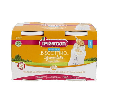 Plasmon Biscottino Granulato homogenized Granulated Biscuits 2x374g gluten free - Italian Gourmet UK