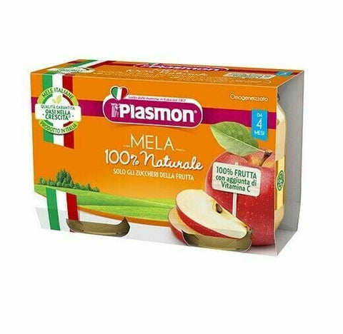 Plasmon Mela Homogenized Apple Meal Puree (2x104g) - Italian Gourmet UK