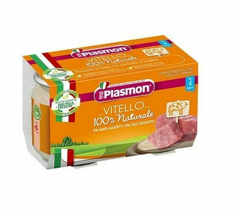Plasmon Vitello homogenized Calf meal puree (2x80g) - Italian Gourmet UK