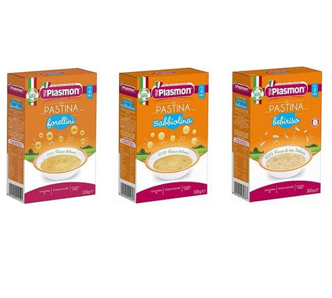 Test package Plasmon La Pastina baby food noodles from 4 months 1x300g 2x320g - Italian Gourmet UK