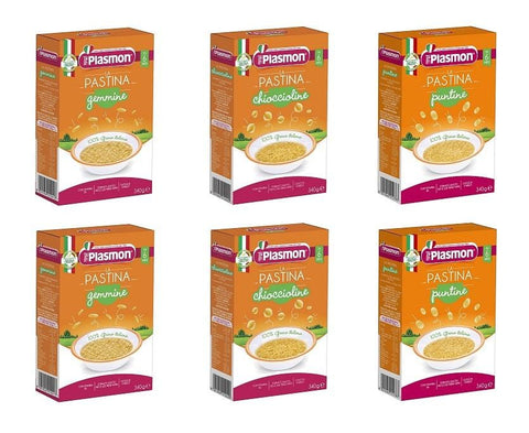 Test package Plasmon Pastina baby food noodles from 6 months 6x340g - Italian Gourmet UK