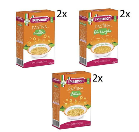 Test package 6x340g Plasmon Pastina baby food noodles from 6 months –  Italian Gourmet UK