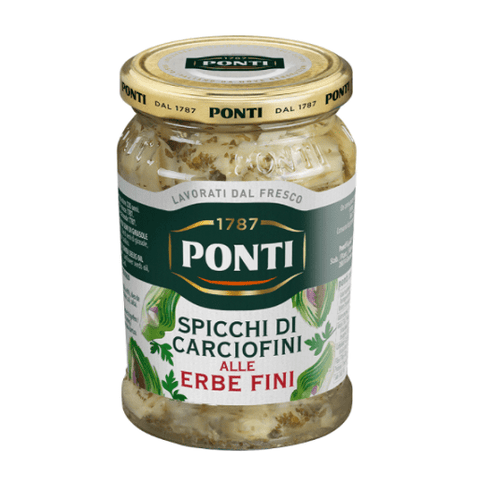 Ponti Spicchi di Carciofini alle Erbe Fini artichokes with fine herbs 280g - Italian Gourmet UK