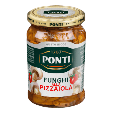 Ponti Funghi alla Pizzaiola Mushrooms in Sunflower Oil 280g - Italian Gourmet UK