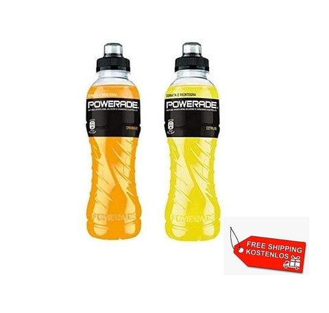 Test pack Powerade Orange & Lemon Energy Drink 12x50cl - Italian Gourmet UK