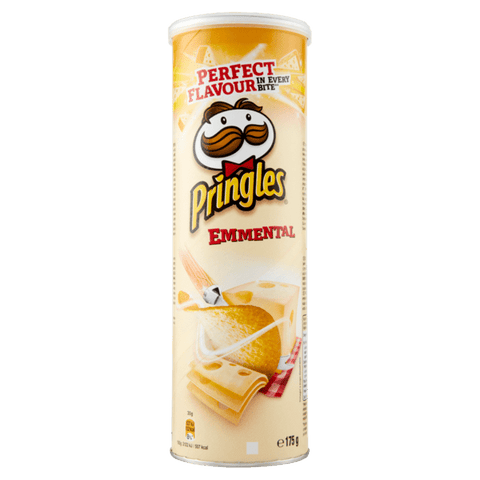 Pringles Chips Pringles Emmental Cheese Flavour Savoury Snack Chips 175g
