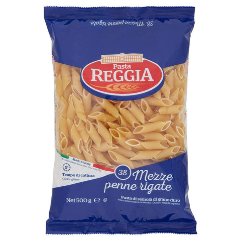 Reggia Mezze Penne Rigate Italian Pasta 500g - Italian Gourmet UK