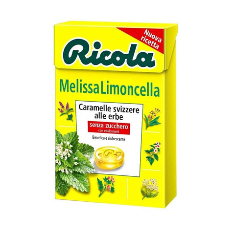 Ricola Melissa Limoncella herbs and citrus candies box 20x50g - Italian Gourmet UK
