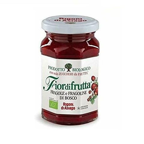 Rigoni di Asiago Fiordifrutta Fragole e Fragoline di bosco Italian BIO jam Strawberries marmelade 250g - Italian Gourmet UK