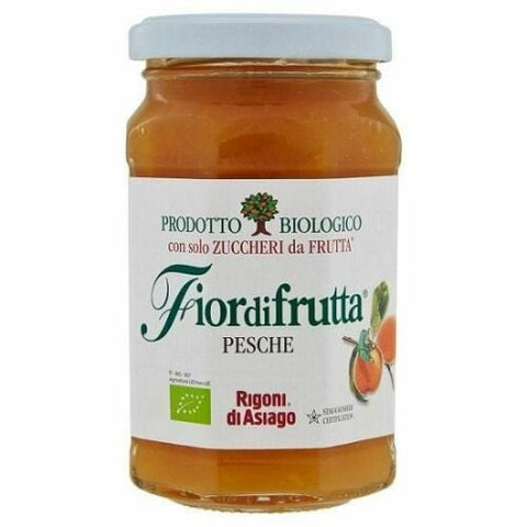 Rigoni di Asiago Fiordifrutta Pesche Italian organic peach jam 250g - Italian Gourmet UK