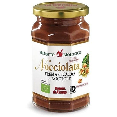 Rigoni di Asiago Nocciolata Bio Organic Gluten Free cocoa and Hazelnuts Cream (270g) - Italian Gourmet UK