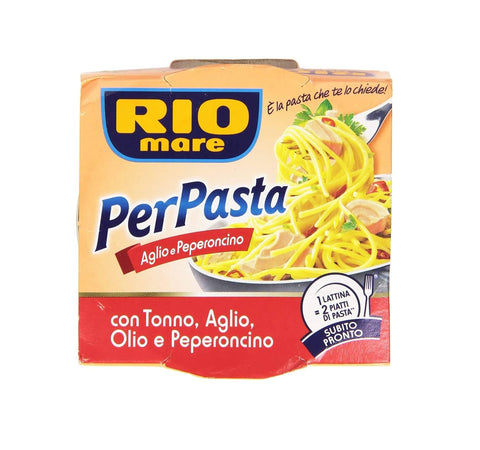Rio Mare Per Pasta Aglio e Peperoncino Tuna in Olive Oil with Garlic and Chili Pepper 160g - Italian Gourmet UK