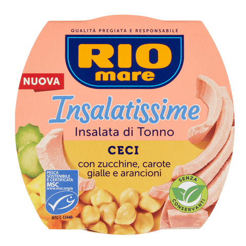 Rio Mare Insalatissime Ceci Tuna Salad Chickpeas Ready Meals 160g - Italian Gourmet UK
