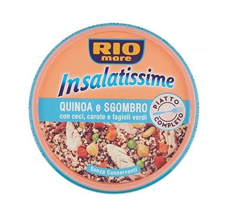 Rio Mare Insalatissime Sgombro Mackerel Quinoa and vegetables salad 220g - Italian Gourmet UK