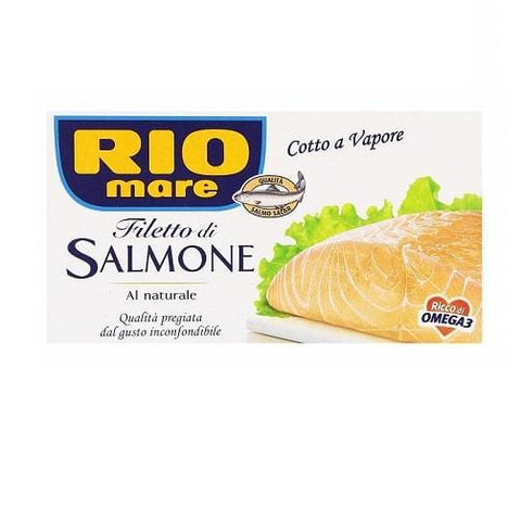 Rio Mare Filetto di Salmone al Naturale Steamed salmon fillet 150g - Italian Gourmet UK