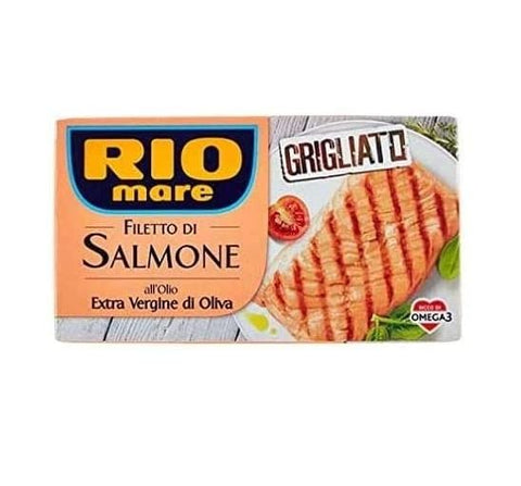 Rio Mare Salmone Grigliato Grilled salmon fillet 125g - Italian Gourmet UK