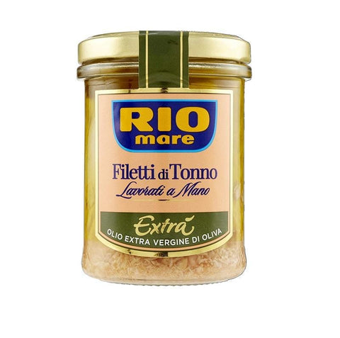 Rio Mare Filetti di Tonno Extrà Tuna fillets in extra virgin Olive Oil Handmade 3x180g - Italian Gourmet UK