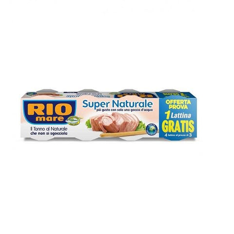 Rio Mare Tonno Super naturale Super Natural Tuna (4x80g) - Italian Gourmet UK