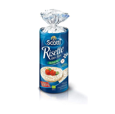 Riso Scotti Risette gallette di riso Organic Crackers Rice Cake Rice Cakes 150g - Italian Gourmet UK