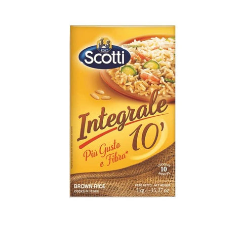 Riso Scotti Integrale italian Superfine Brown Rice 1Kg - Italian Gourmet UK