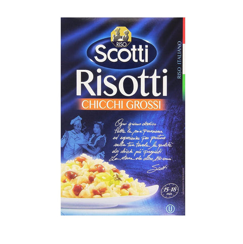 Riso Scotti Risotti Chicchi Grossi Italian large grain rice 1 kg - Italian Gourmet UK