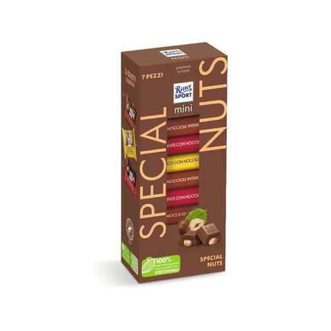 Ritter Sport Chocolate snack 1x116gr Ritter Sport MINI SPECIAL NUTS  7 Pieces 116gr 4000417117304
