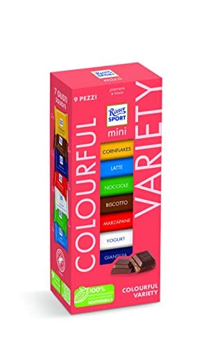 Ritter Sport Chocolate snack 1x150gr Ritter Sport MINI COLORFUL VARIETY 9 pieces 150 g 4000417119506