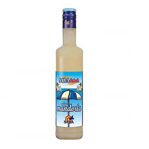 SABA Drink Mandorla Prepared for almond drinks Almond syrup 500ml - Italian Gourmet UK