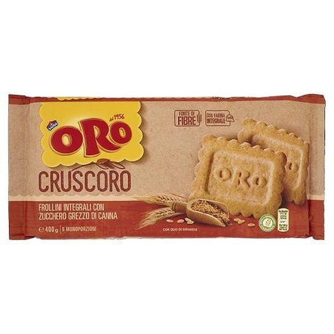 Saiwa Oro Cruscoro Frollini Integrali Whole Wheat Biscuits 400g - Italian Gourmet UK