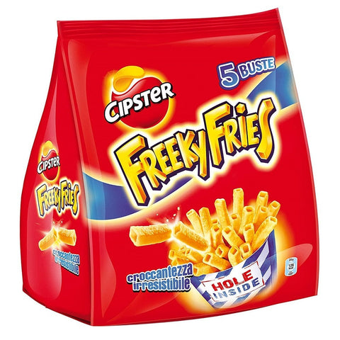 Saiwa Cipster Freeky Fries Multipack Potato Chips Salted Crisps ( 5 x 25g ) - Italian Gourmet UK