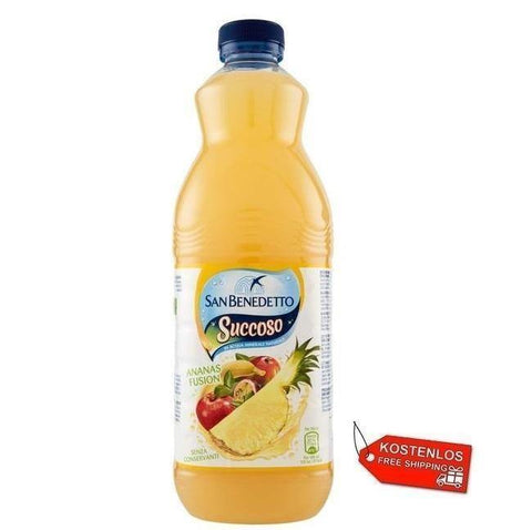 12x San Benedetto Succoso pineapple fruit juice 1.5Lt - Italian Gourmet UK