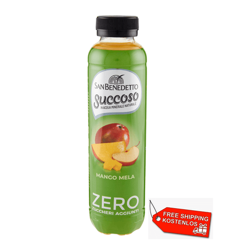 48x San Benedetto Succoso Mango e Mela Fruit Juice Mango and Apple no added sugar 40cl - Italian Gourmet UK