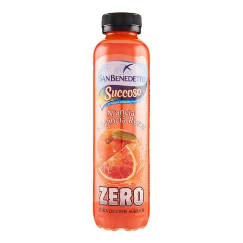 San Benedetto Succoso Zero Arancia Orange and blood orange fruit juice 12x40cl - Italian Gourmet UK