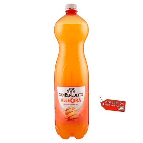 San Benedetto Soft Drink 12x San Benedetto Allegra Aranciata Italian orange soft drink 1.5Lt 8001620203026